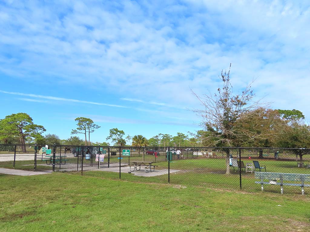 The dog park at Wickham Park
